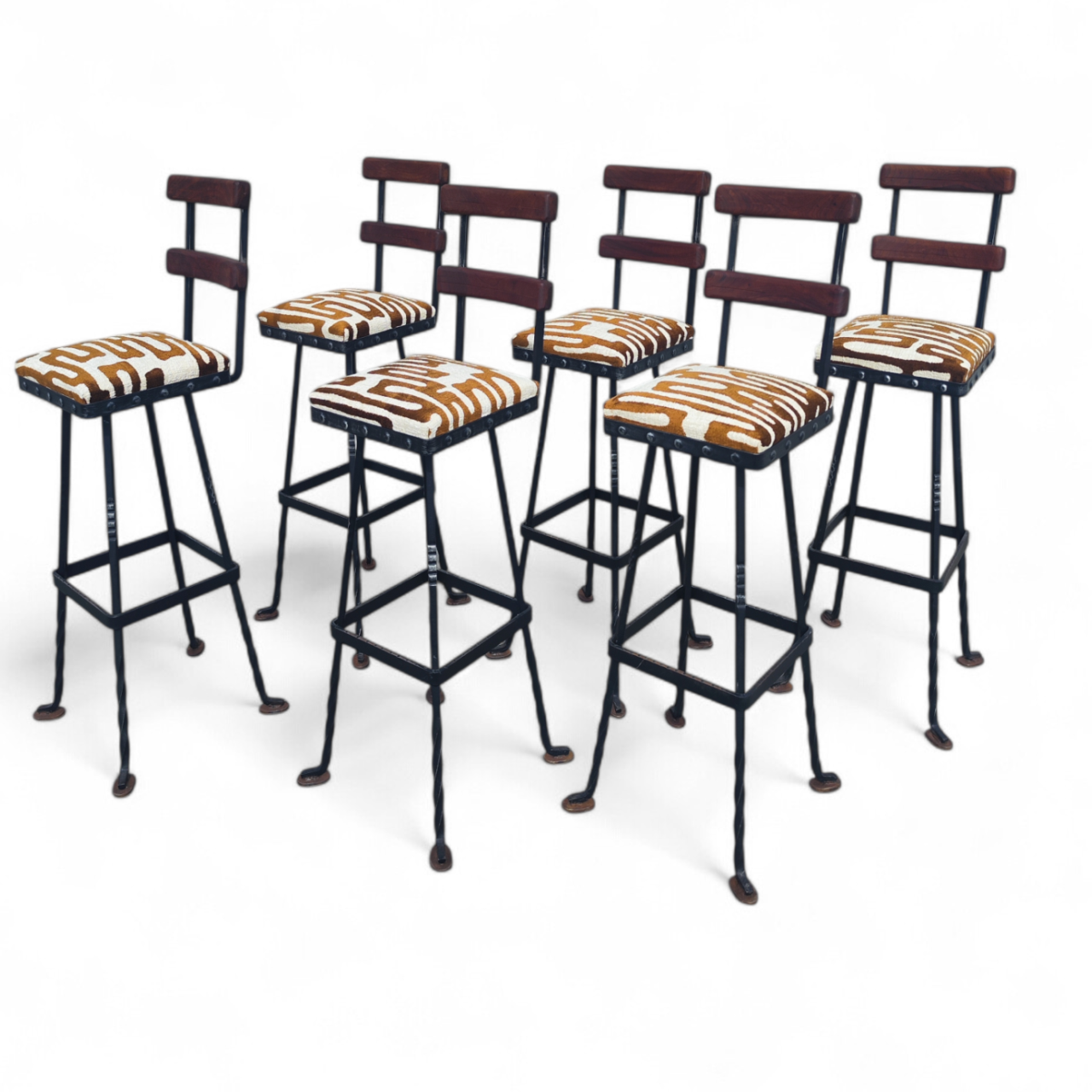 1970's Brutalist Barstools