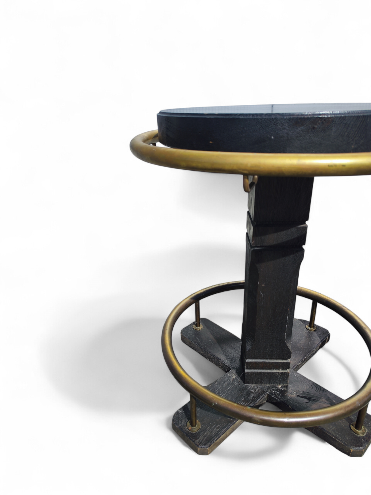 1940's ebonised bartables - Image 2