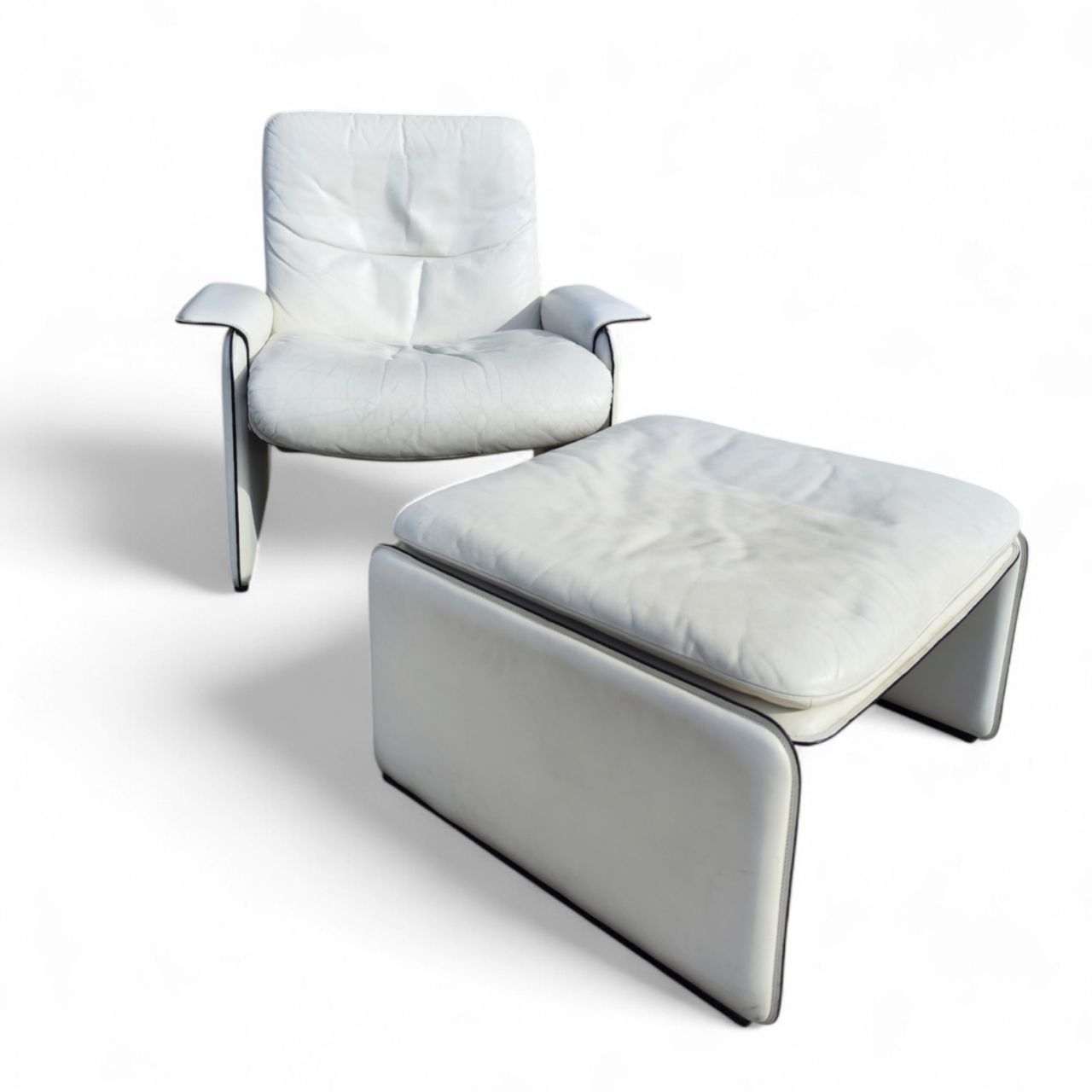 De Sede armchair with ottoman