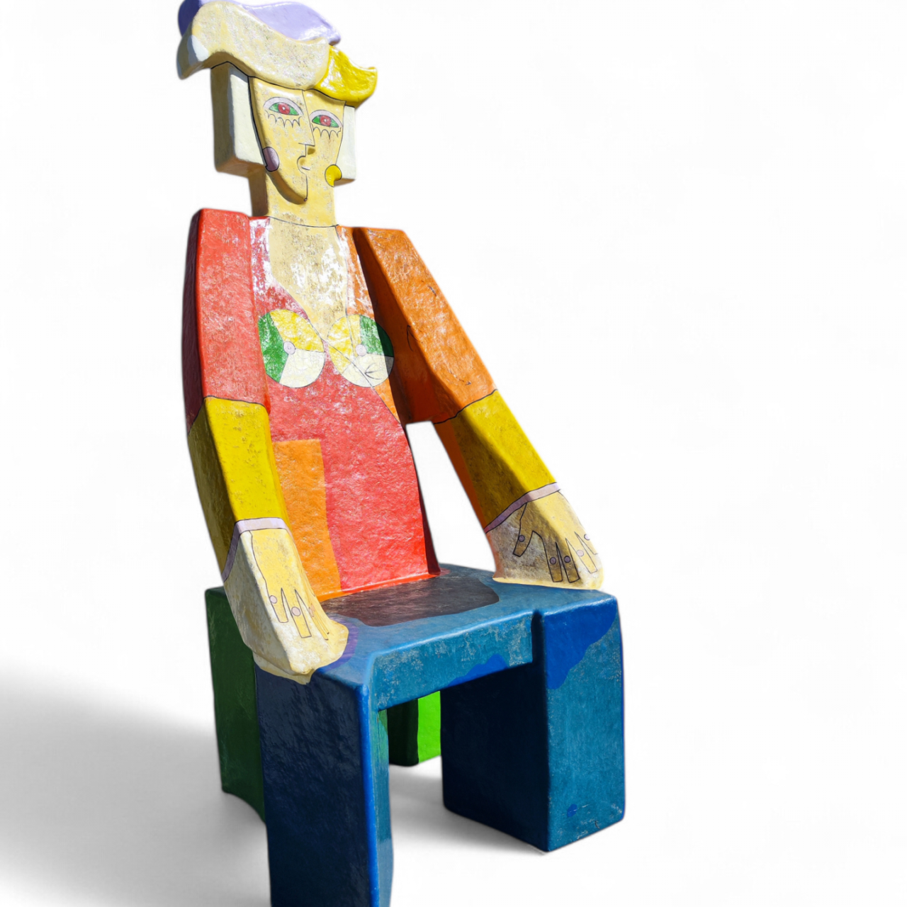 Ludo Huys sculptural armchair and table