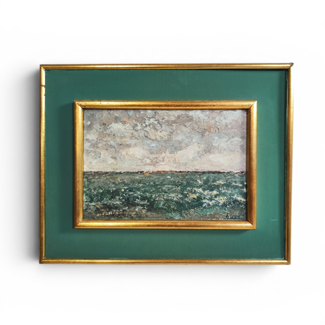 1970s Painting of seaview