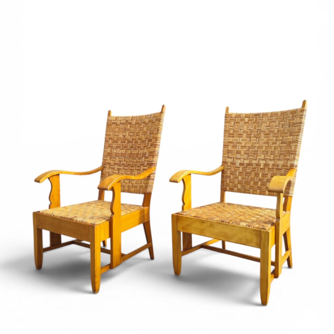 Pair of Mid-20th Century Rustic Armchairs