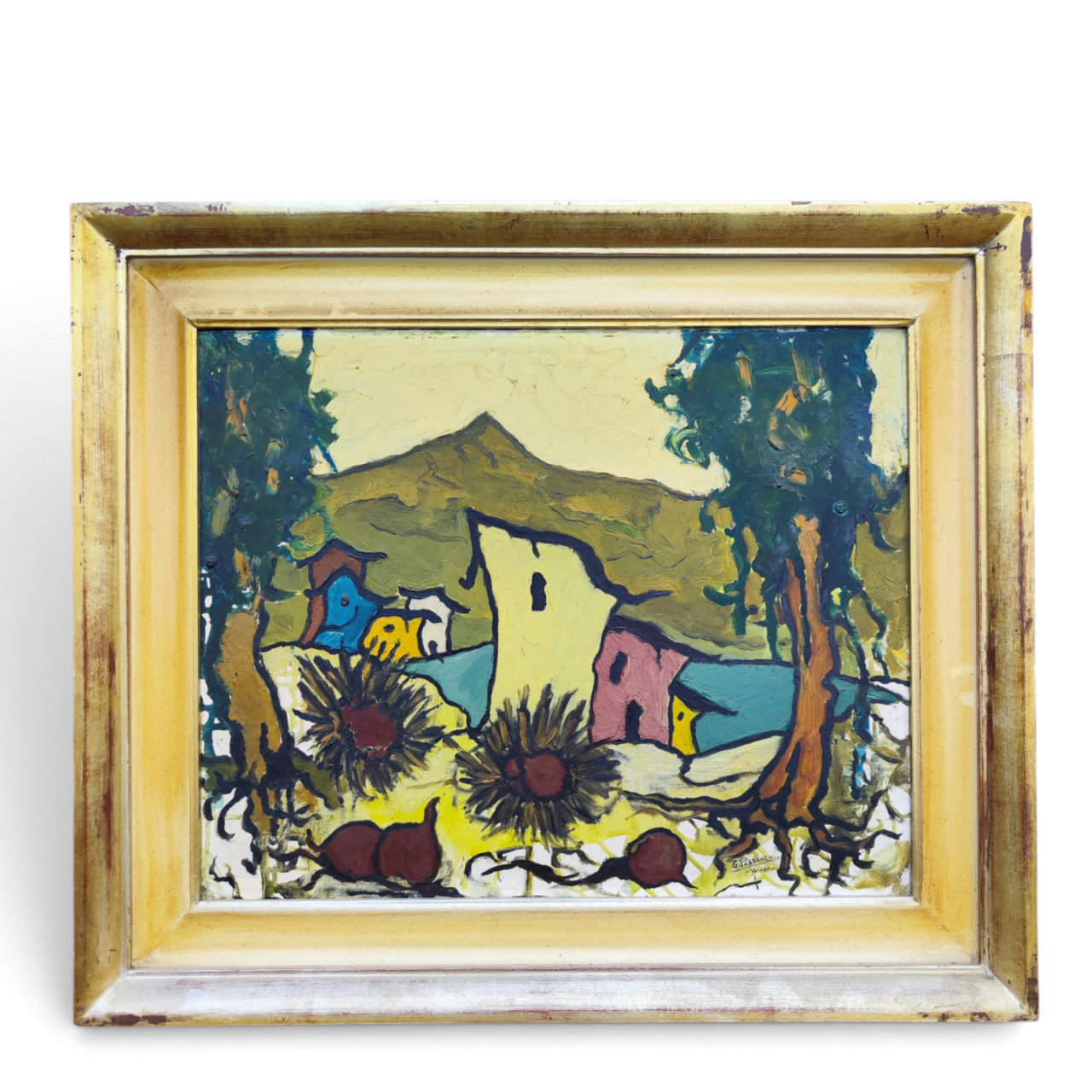 1970s Giancarlo Pissanchi oil painting