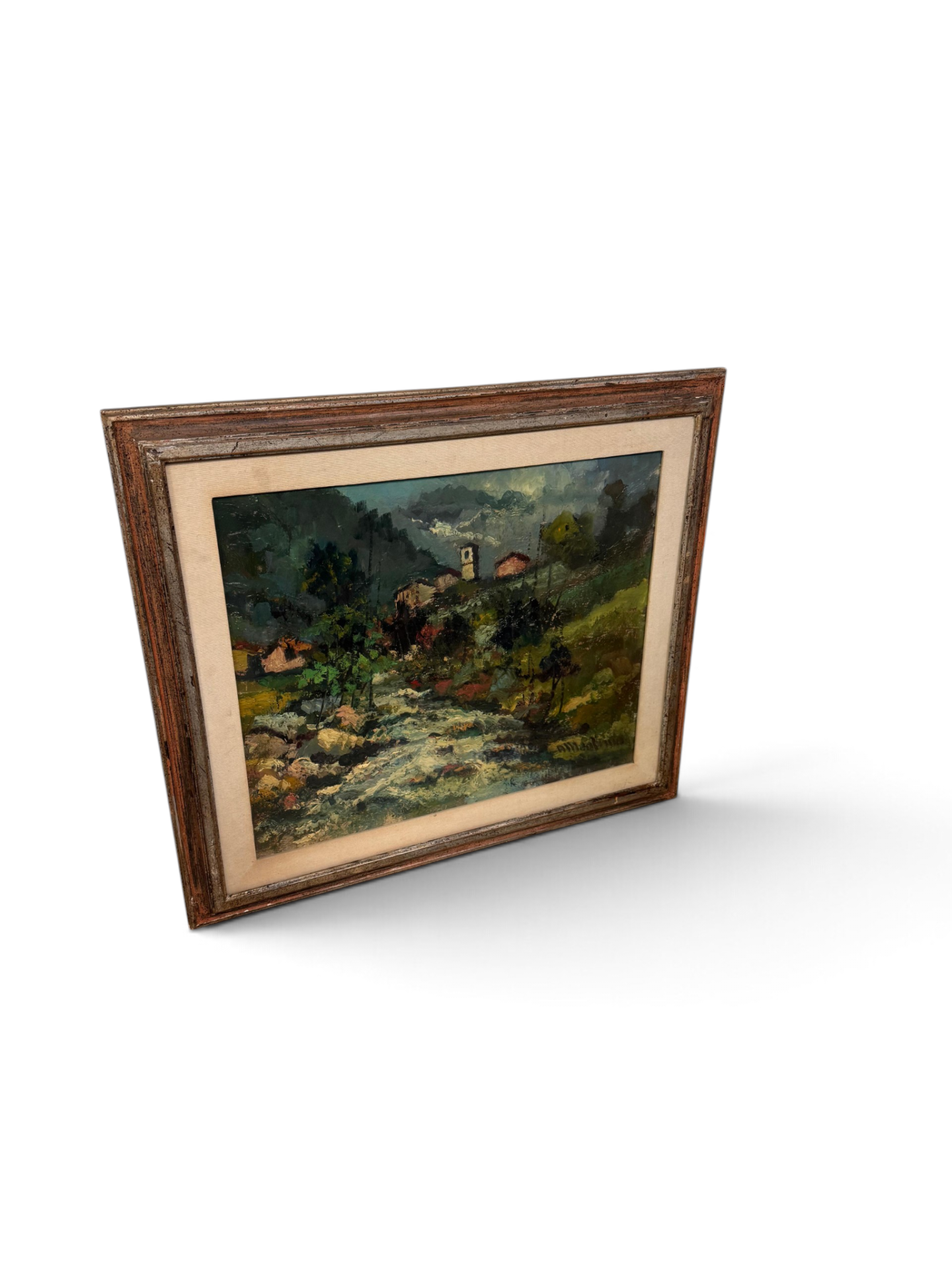 Italian 1950s oil on canvas painting - Image 5