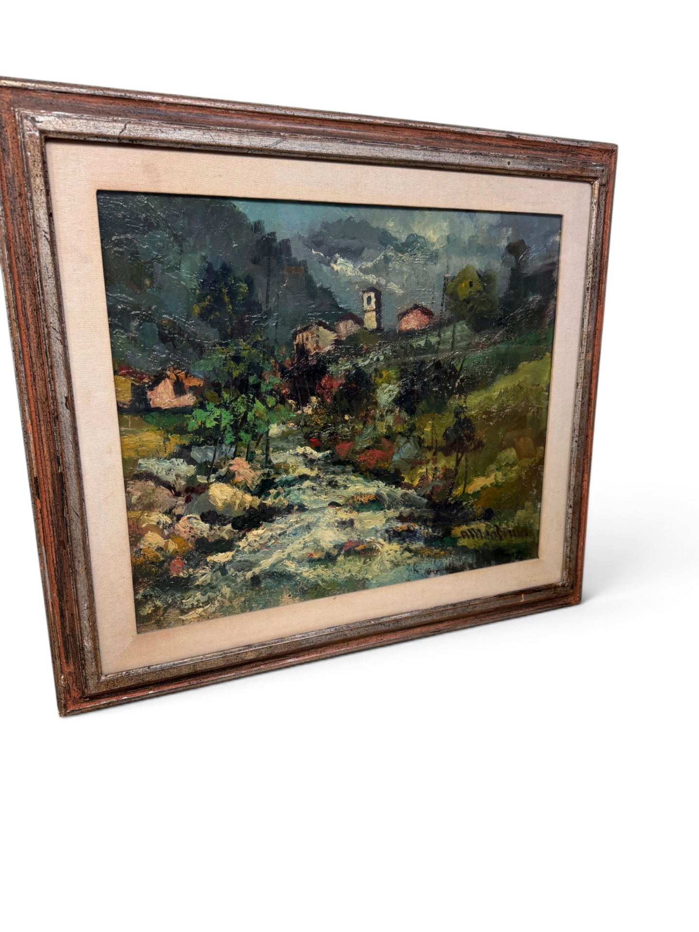 Italian 1950s oil on canvas painting - Image 4