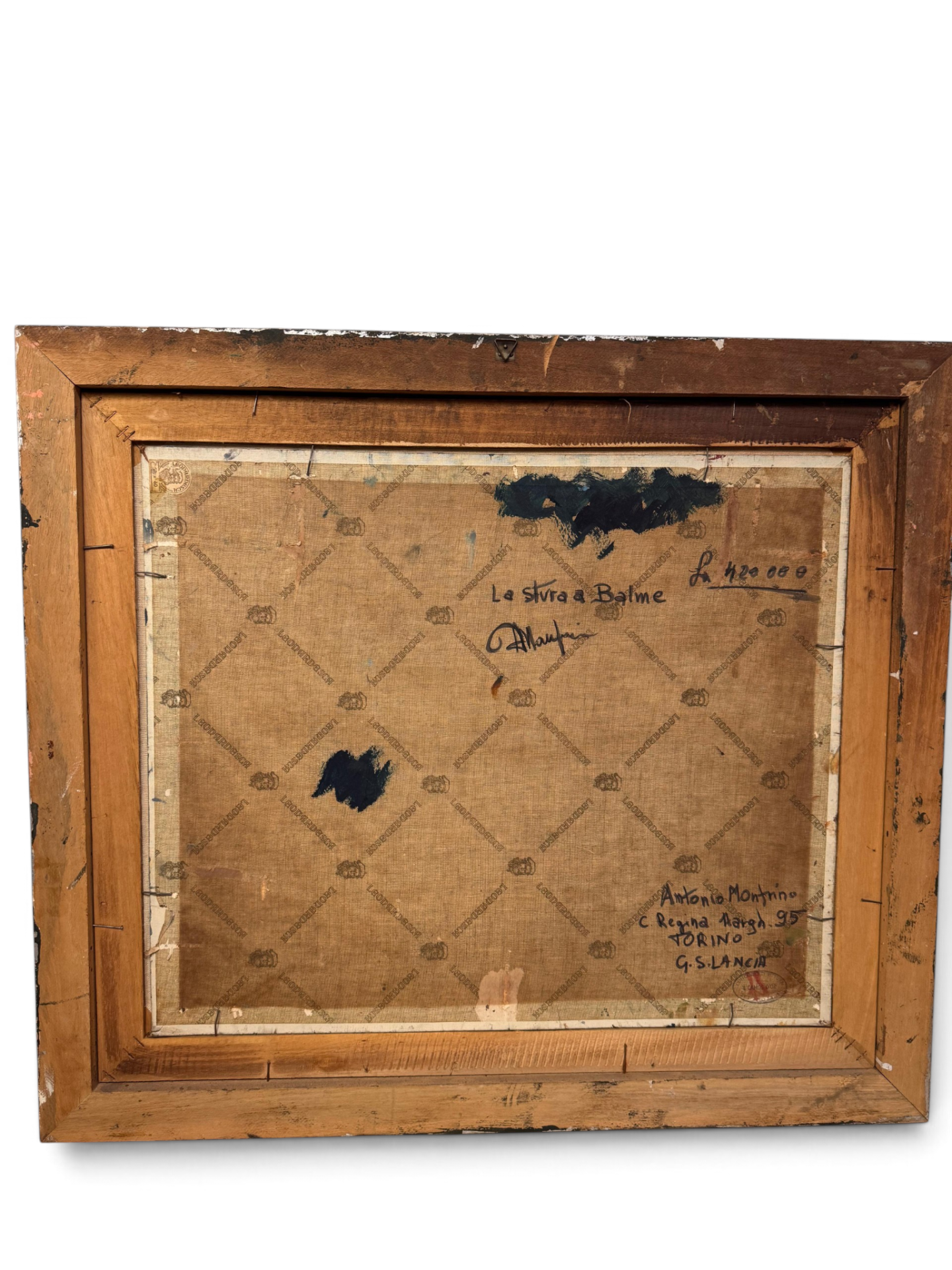 Italian 1950s oil on canvas painting - Image 2