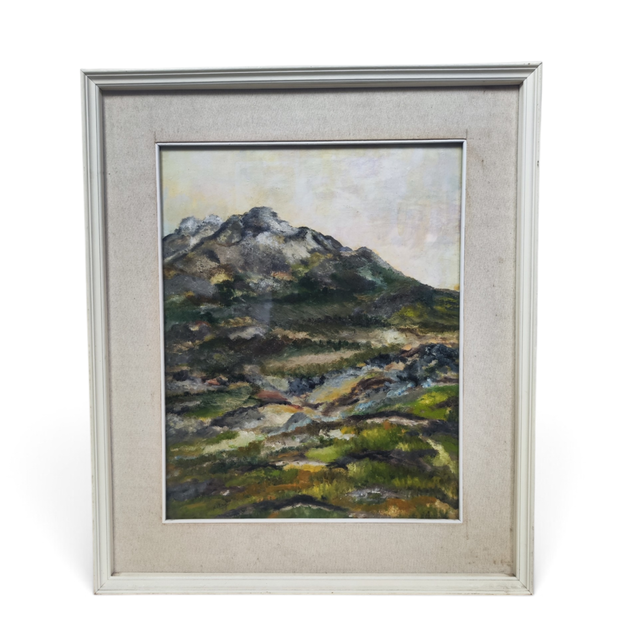 Italian mountain scenery - oil on canvas
