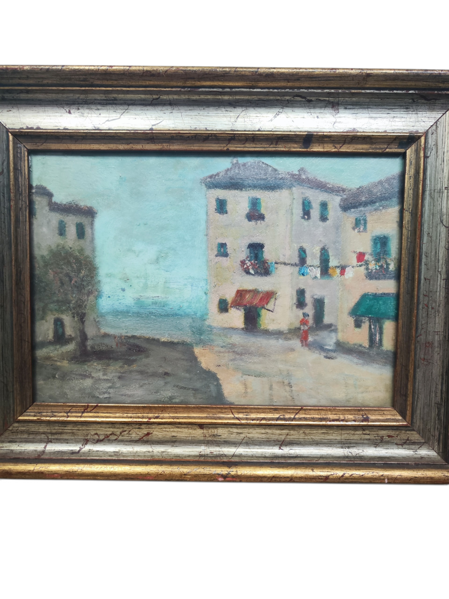 Italian scenery - oil on canvas - Image 3