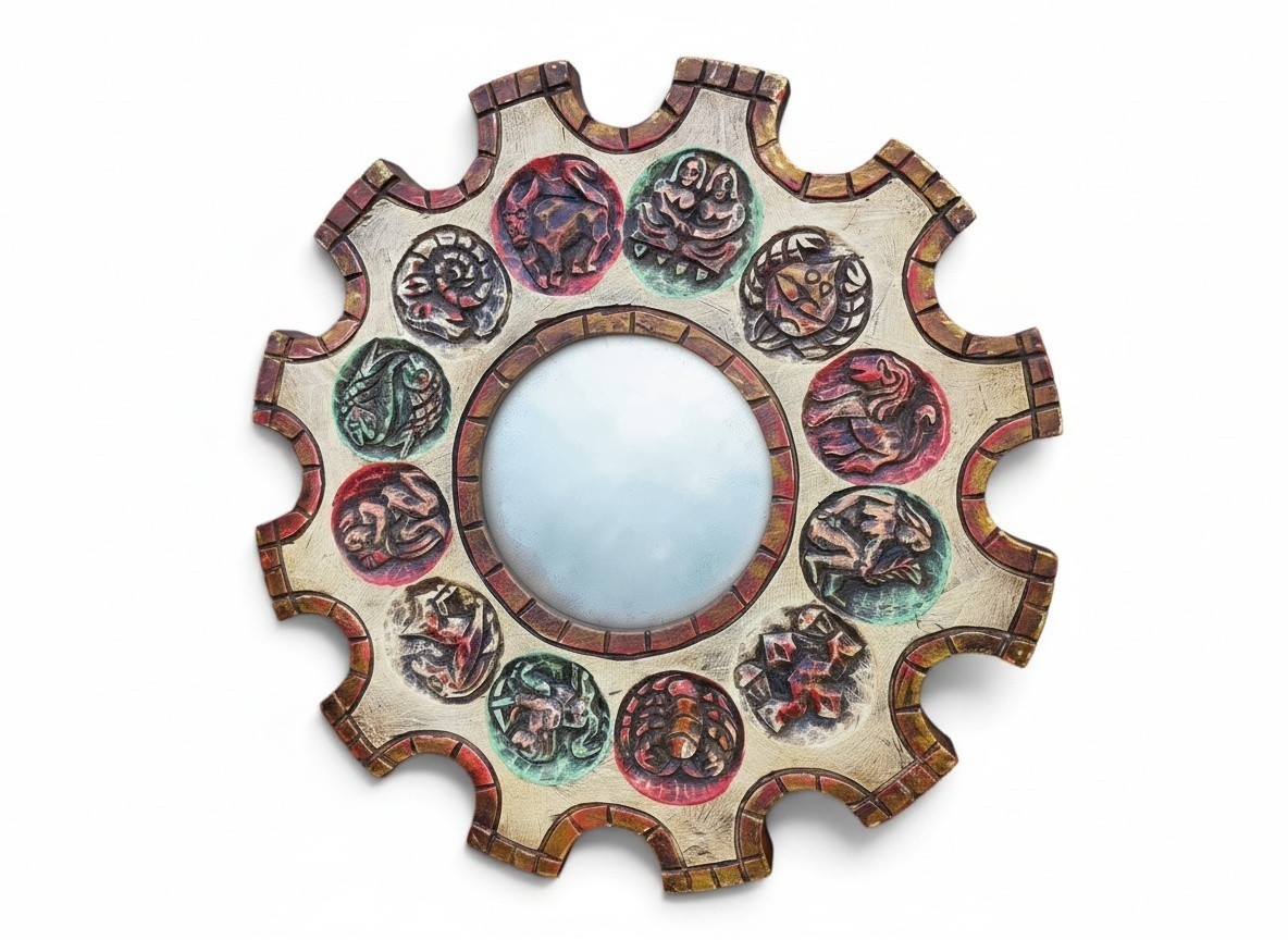 1950s Italian convex mirror
